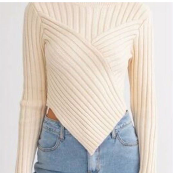 Altar'd State Blush Ribbed Knit Sweater - Picture 7 of 7